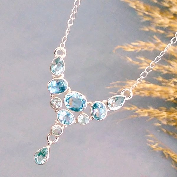 blue topaz kolye